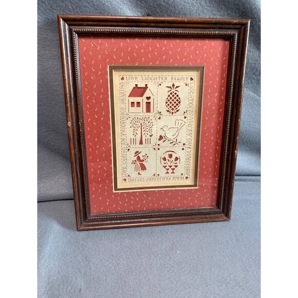 Love Laughter Family Framed Art by Figi Graphics 9x11Folk Art Style Frame - Picture 7 of 12